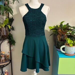 Speechless Dark Teal High Low Dress